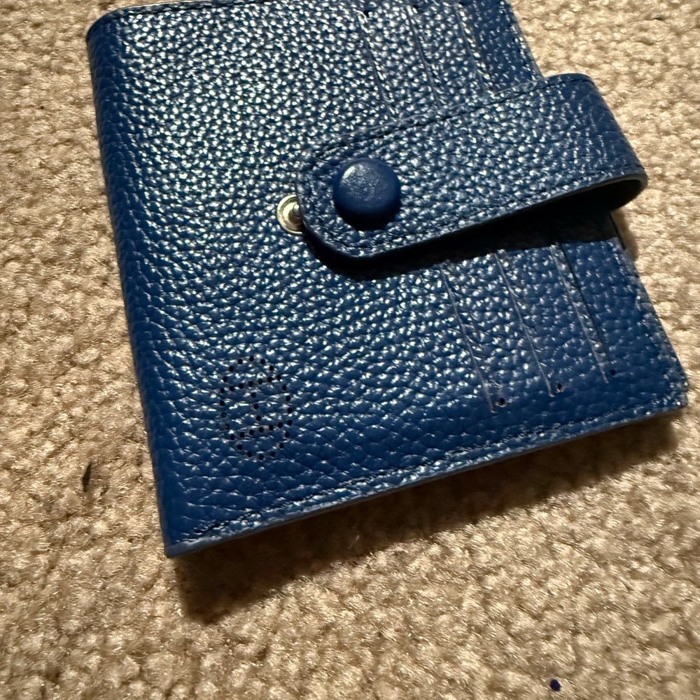 Blue Leather Wallet